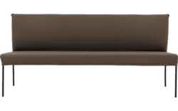 Goossens eetkamerbank funk bruin leer - 8227465-01
