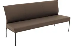 Goossens eetkamerbank funk bruin leer - 8227465-01