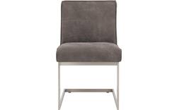 Goossens excellent eetkamerstoel tom grijs leer - 8227604-01