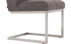 Goossens excellent eetkamerstoel tom grijs leer - 8227604-01