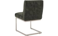 Goossens excellent eetkamerstoel tom groen leer - 8227605-01