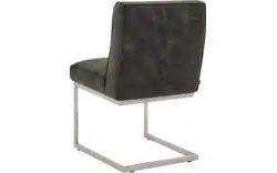 Goossens excellent eetkamerstoel tom groen leer - 8227605-01