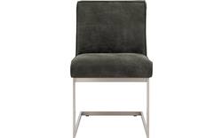 Goossens excellent eetkamerstoel tom groen leer - 8227605-01