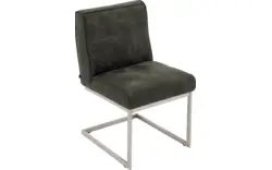Goossens excellent eetkamerstoel tom groen leer - 8227605-01