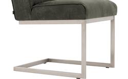 Goossens excellent eetkamerstoel tom groen leer - 8227605-01