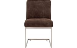 Goossens excellent eetkamerstoel tom bruin leer - 8227607-01