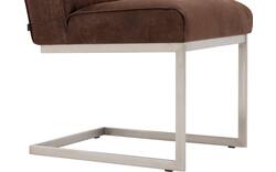 Goossens excellent eetkamerstoel tom bruin leer - 8227607-01