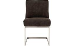 Goossens excellent eetkamerstoel tom bruin micro leer - 8227614-01
