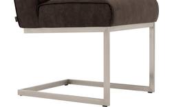 Goossens excellent eetkamerstoel tom bruin micro leer - 8227614-01