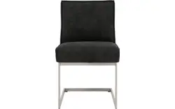 Goossens excellent eetkamerstoel tom grijs micro leer - 8227618-01