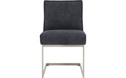 Goossens excellent eetkamerstoel tom blauw micro leer - 8227620-06