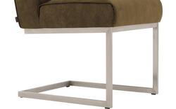 Goossens excellent eetkamerstoel tom groen micro leer - 8227621-01