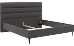 Goossens bedframe elite grijs stof - 8227955-01