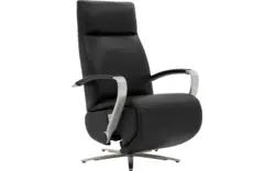 Goossens relaxstoel athena zwart leer - 8228247-01
