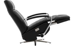 Goossens relaxstoel athena zwart leer - 8228247-01