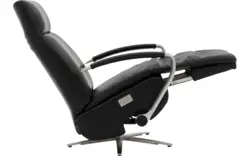 Goossens relaxstoel athena zwart leer - 8228247-01