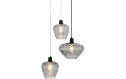 Goossens hanglamp dijon zwart metaal - 8228440-01