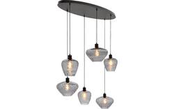 Goossens hanglamp dijon zwart metaal - 8228441-02