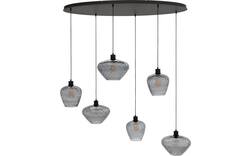 Goossens hanglamp dijon zwart metaal - 8228441-01