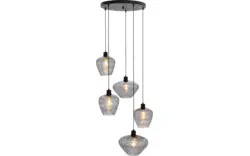 Goossens hanglamp dijon zwart metaal - 8228442-01