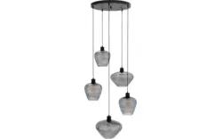 Goossens hanglamp dijon zwart metaal - 8228442-01