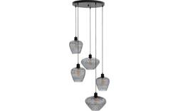 Goossens hanglamp dijon zwart metaal - 8228442-01