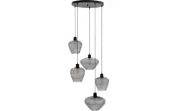 Goossens hanglamp dijon zwart metaal - 8228442-01