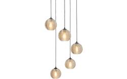 Goossens hanglamp soleil zwart metaal - 8228446-01