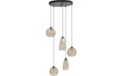 Goossens hanglamp soleil zwart metaal - 8228447-01