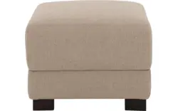 Stof grof geweven beige