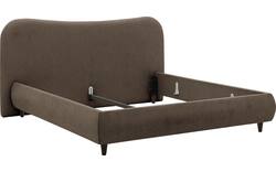 Goossens bedframe pecaro bruin stof - 8229395-01