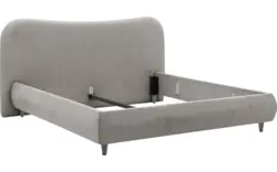 Goossens bedframe pecaro grijs stof - 8229398-01