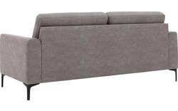Goossens zitbank dallas grijs micro leer - 8229416-01