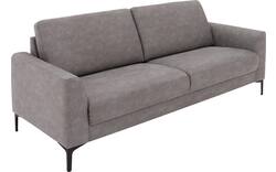 Goossens zitbank dallas grijs micro leer - 8229416-01