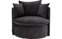 Goossens fauteuil bonne grijs stof - 8229417-01