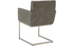 Goossens excellent eetkamerstoel tom grijs leer - 8229419-02