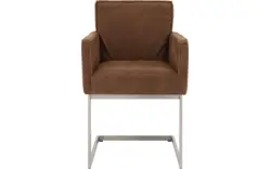 Goossens excellent eetkamerstoel tom bruin leer - 8229420-01
