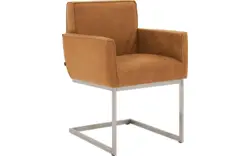 Goossens excellent eetkamerstoel tom bruin leer - 8229422-01