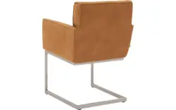 Goossens excellent eetkamerstoel tom bruin leer - 8229422-01