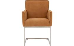 Goossens excellent eetkamerstoel tom bruin leer - 8229422-01