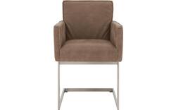 Goossens excellent eetkamerstoel tom bruin leer - 8229423-01