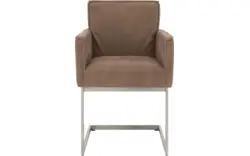 Goossens excellent eetkamerstoel tom bruin leer - 8229423-03