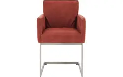 Goossens excellent eetkamerstoel tom rood leer - 8229424-03