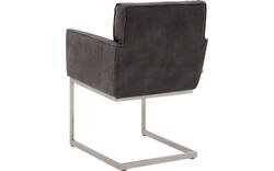 Goossens excellent eetkamerstoel tom bruin leer - 8229425-02