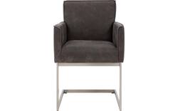 Goossens excellent eetkamerstoel tom bruin leer - 8229425-01