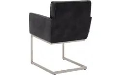 Goossens excellent eetkamerstoel tom zwart leer - 8229426-02