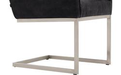 Goossens excellent eetkamerstoel tom zwart leer - 8229426-02