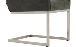 Goossens excellent eetkamerstoel tom groen leer - 8229427-01