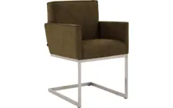 Goossens excellent eetkamerstoel tom groen micro leer - 8229428-01
