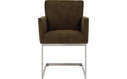 Goossens excellent eetkamerstoel tom groen micro leer - 8229428-01